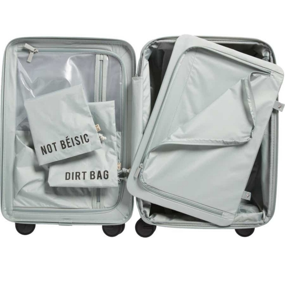 BEIS Bags Nwt Beis Slate Blue Gray Carry On 2 Inch Roller Spinner